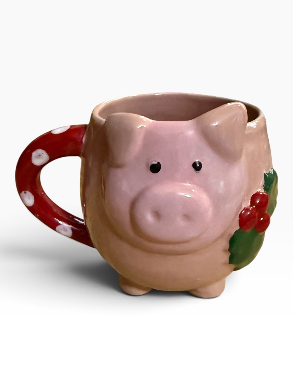 Mud Pie Christmas Pig Mug